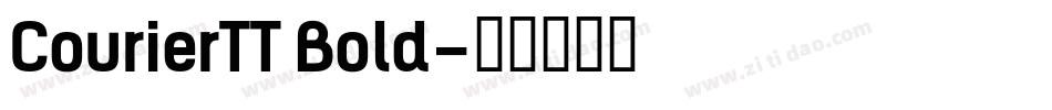 CourierTT Bold字体转换